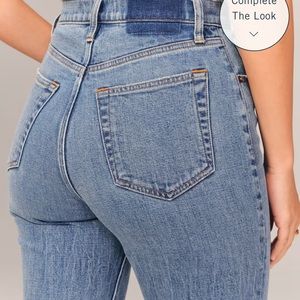 Abercrombie ankle straight size 29/ 8 regular curve love medium wash